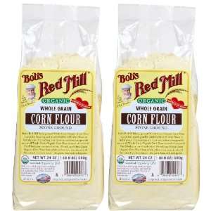 Bobs Red Mill Organic Corn Flour, 24 oz: Grocery & Gourmet Food
