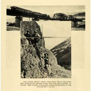   River Bridge Deschutes   Original Halftone Print
