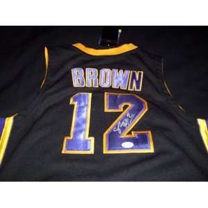 PSA/DNA Authentic Shannon Brown Autograph Los Angeles Lakers Black 