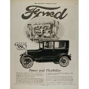  1926 Ad Ford Model T Tudor Sedan Vintage Car Engine 