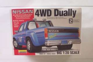 NISSAN 4x4 4WD Dually Pickup Truck Lindberg 1:20 SEALED HTF Model Kit 