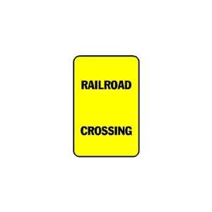  3x6 Vinyl Banner   Railroad Crossing Yellow And Black 