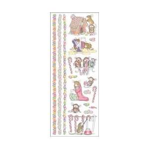   Mouse Stickers Christmas Candy; 6 Items/Order: Arts, Crafts & Sewing