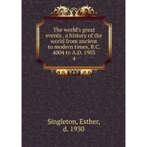  The worlds great events . a history of the world from 