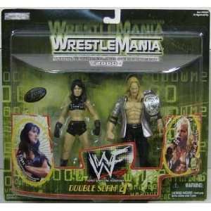   WWF Wrestlemania 2000 Double Slam Chris Jericho & Chyna Toys & Games