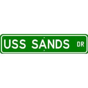  USS SANDS AGOR 6 Street Sign   Navy Patio, Lawn & Garden
