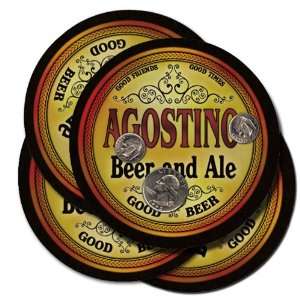  Agostino Beer and Ale Coaster Set: Kitchen & Dining