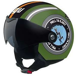  AGV Dragon Helmet , Size Lg, Color Green Eagle 238 
