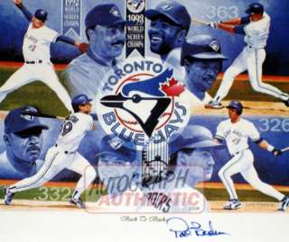 Autographed Pat Borders Toronto Lithograph Framed  