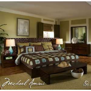  Tropiko Panel Bedroom Set (Queen) by Aico Furniture