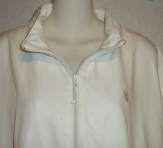 Allyson Whitmore Woman White Zipper Front Golf Jacket Size 3X NWT MSRP 