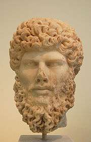Portrait head of Lucius Verus, found in Athens ( National 