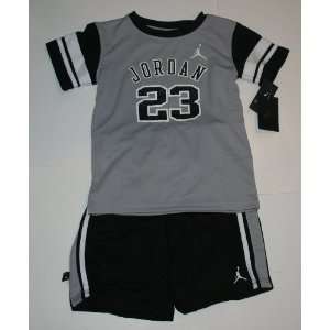 Nike Jordan Jumpman23 Meshed Out 2 Piece Outfit Size: 4 Black/Silver 
