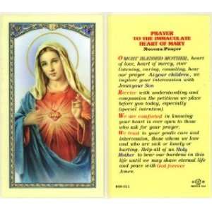  Novena Prayer to the Immaculate Heart Holy Card (800 011 