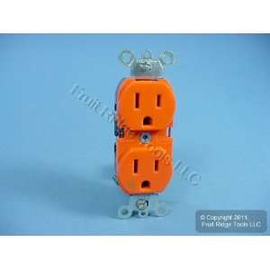 Leviton Orange ISOLATED GROUND Receptacle Duplex Outlet 15A 5262 IG 