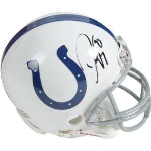 Dwight Freeney Indianapolis Colts Autographed Mini Helmet:  