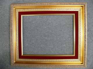 Large Gold Black Liner Ornate Wood Picture Frame 818GR  