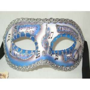  Blue Colombina Pergamena Venetian Mask: Home & Kitchen