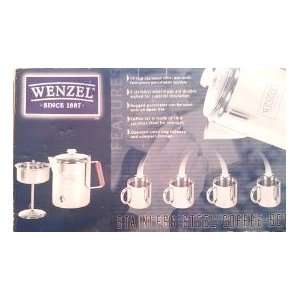  Wenzel Stainless Steel Coffee Set 14 Cup Pot: Kitchen 