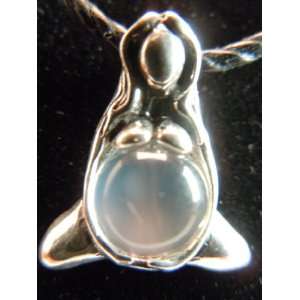  Goddess of Abundance Moonstone and Sterling Necklace: Baby