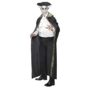  Smiffys Gothic Count Costume   Black And Gold   Mens Toys 