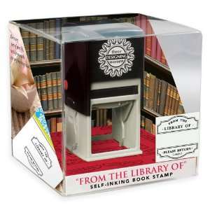   Book Lover Self Inking Stamp Cube, Library Arts, Crafts & Sewing