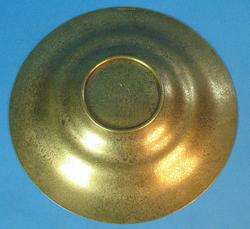 Signed Tiffany Studios 7 Gold Dore Bronze Plate #1750  