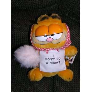  Vintage Plush 9 Garfield the Cat I Dont Do Windows Doll 