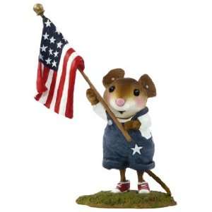  Wee Forest Folk Patriotic Mouse Home Grown Stars & Stripes 