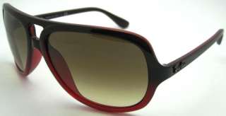   NEW AUTHENTIC RAYBAN RB 4162 837/51 BROWN / RED SUNGLASSES  
