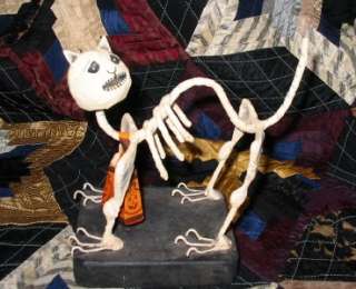 Bethany Lowe Vintage Style Halloween Skeleton Cat NWT  