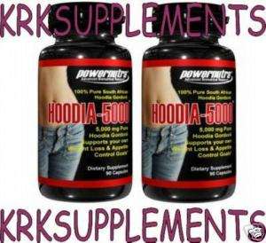 2x Hoodia 5000 5,000 mg 100% PURE Hoodia Gordonii 0628586386761  