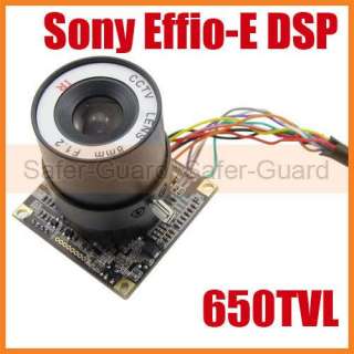 650TVL OSD SONY Effio DSP SONY CCD Board Camera 8mm  