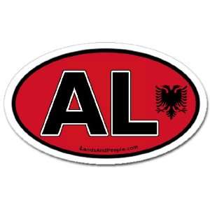  AL Albania Car Bumper Sticker Decal Oval: Automotive