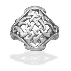  Oxidized Celtic Design Ring   New Jewelry