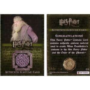  Albus Dumbledore #/560 Costume Card C12   Harry Potter 