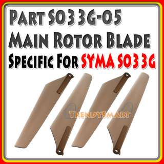    05 Main Blade Rotor Propeller S033G RC Helicopter Spare Part  