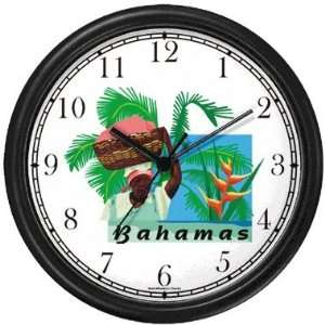  Bahamas Travel Poster Wall Clock by WatchBuddy Timepieces 