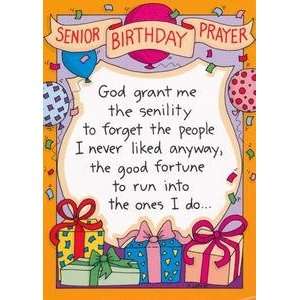   Card For Her   God Grant Me the Senility: Health & Personal Care