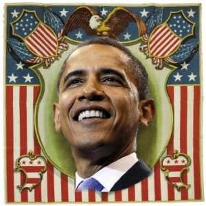  Obama Patriotic Square Button: Arts, Crafts & Sewing