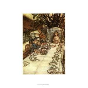  Arthur Rackham   The Mad Tea Party Giclee: Home & Kitchen