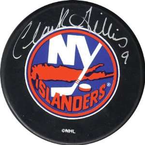   Gillies New York Islanders Autographed Hockey Puck 