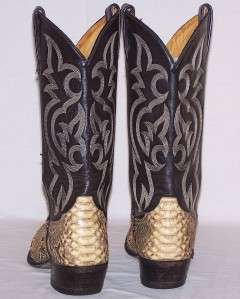 Mens 9B TONY LAMA Snakeskin, 8114, Cowboy Western Boots  