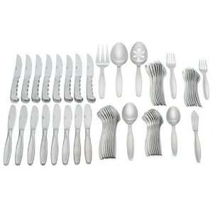   Steel Flatware Service For 8 W/ Hostess Set And Tray: Kitchen & Dining