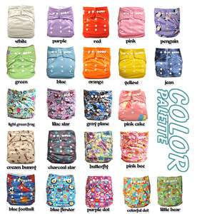 30 Snap AIO Baby Cloth Diapers nappies +30 Inserts  