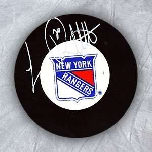 LUC ROBITAILLE New York Rangers SIGNED Hockey Puck