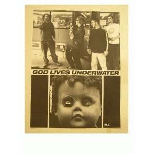  God Lives Underwater Poster Band Shot Under Water GLU 