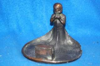   Bronze Trinket Dish Ashtray Child 1904 Railroad Convention Tray  