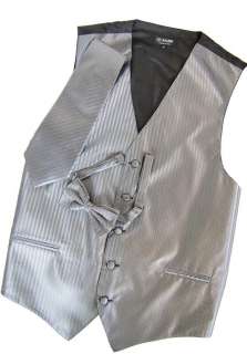 V70/ Luxury Tuxedo Wedding Vest Set+ Gray Herringbone  