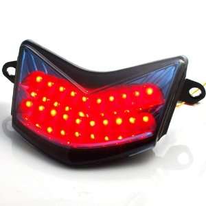 LED Brake Tail Lights Integrated Turn Signals Indicators Smoked Lens 
